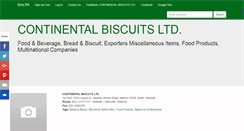 Desktop Screenshot of continentalbiscuitsltd.enic.pk