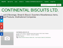 Tablet Screenshot of continentalbiscuitsltd.enic.pk