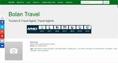 Desktop Screenshot of bolantravel.enic.pk