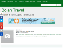 Tablet Screenshot of bolantravel.enic.pk