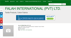 Desktop Screenshot of falahinternationalpvtltd.enic.pk