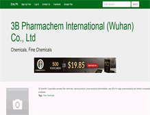Tablet Screenshot of 3bpharmacheminternationalwuhancoltd.enic.pk