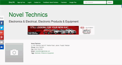 Desktop Screenshot of noveltechnics.enic.pk