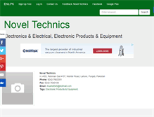 Tablet Screenshot of noveltechnics.enic.pk