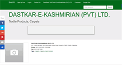 Desktop Screenshot of dastkarekashmirianpvtltd.enic.pk