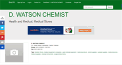 Desktop Screenshot of dwatsonchemist.enic.pk