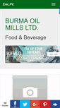 Mobile Screenshot of burmaoilmillsltd.enic.pk