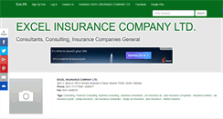 Desktop Screenshot of excelinsurancecompanyltd.enic.pk