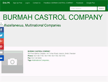 Tablet Screenshot of burmahcastrolcompany.enic.pk