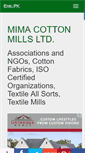 Mobile Screenshot of mimacottonmillsltd.enic.pk