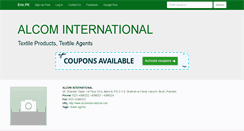 Desktop Screenshot of alcominternational.enic.pk