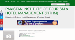 Desktop Screenshot of pakistaninstituteoftourismhotelmana.enic.pk