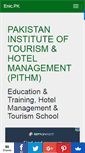 Mobile Screenshot of pakistaninstituteoftourismhotelmana.enic.pk