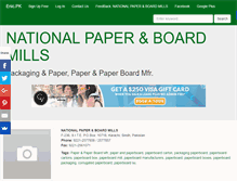 Tablet Screenshot of nationalpaperboardmills.enic.pk