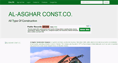 Desktop Screenshot of alasgharconstco.enic.pk