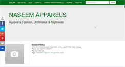 Desktop Screenshot of naseemapparels.enic.pk