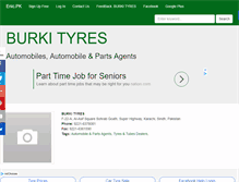 Tablet Screenshot of burkityres.enic.pk