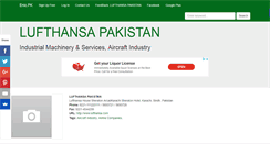 Desktop Screenshot of lufthansapakistan.enic.pk